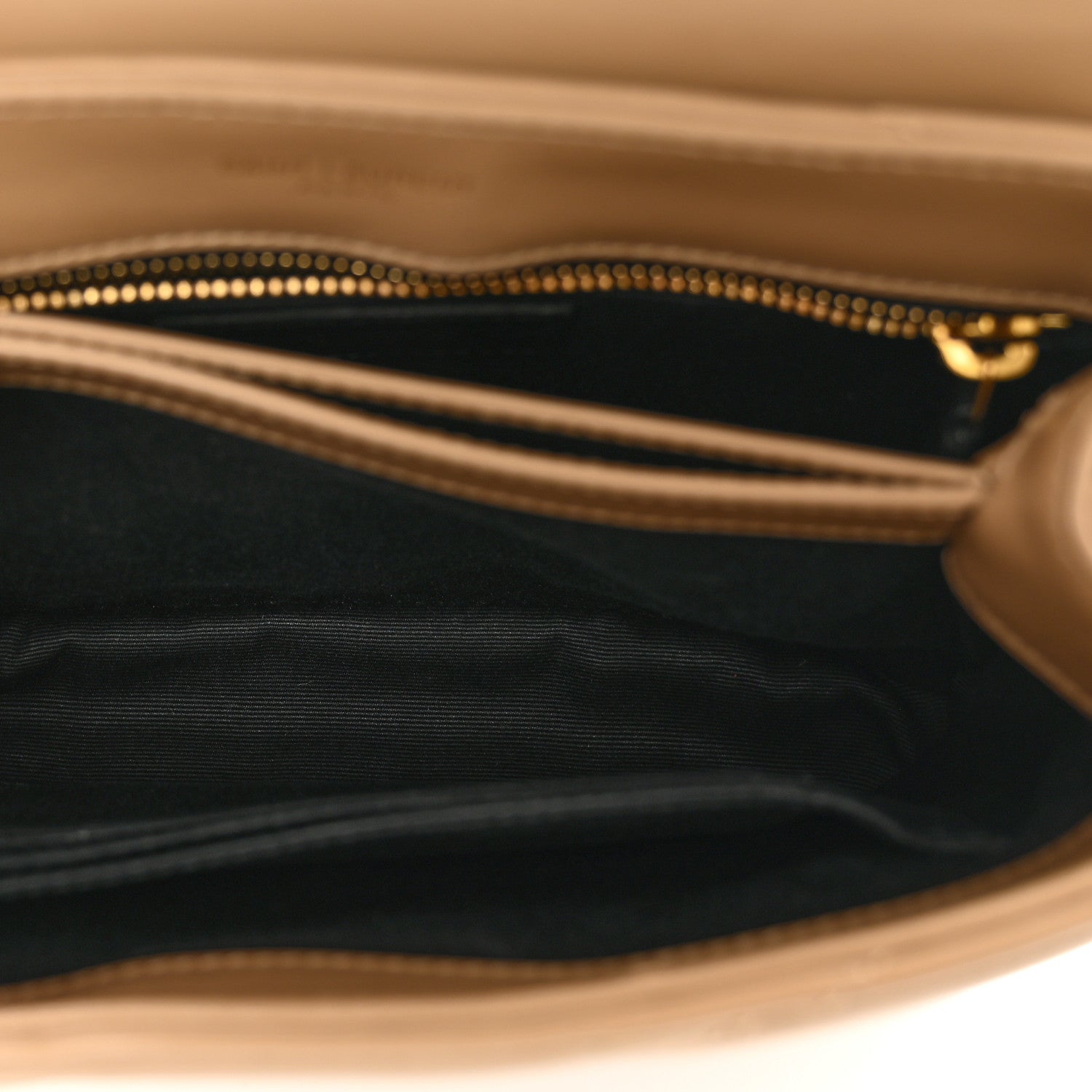 Saint Laurent Calfskin Y Quilted Monogram Toy Loulou Crossbody Bag Latte 6 of 13