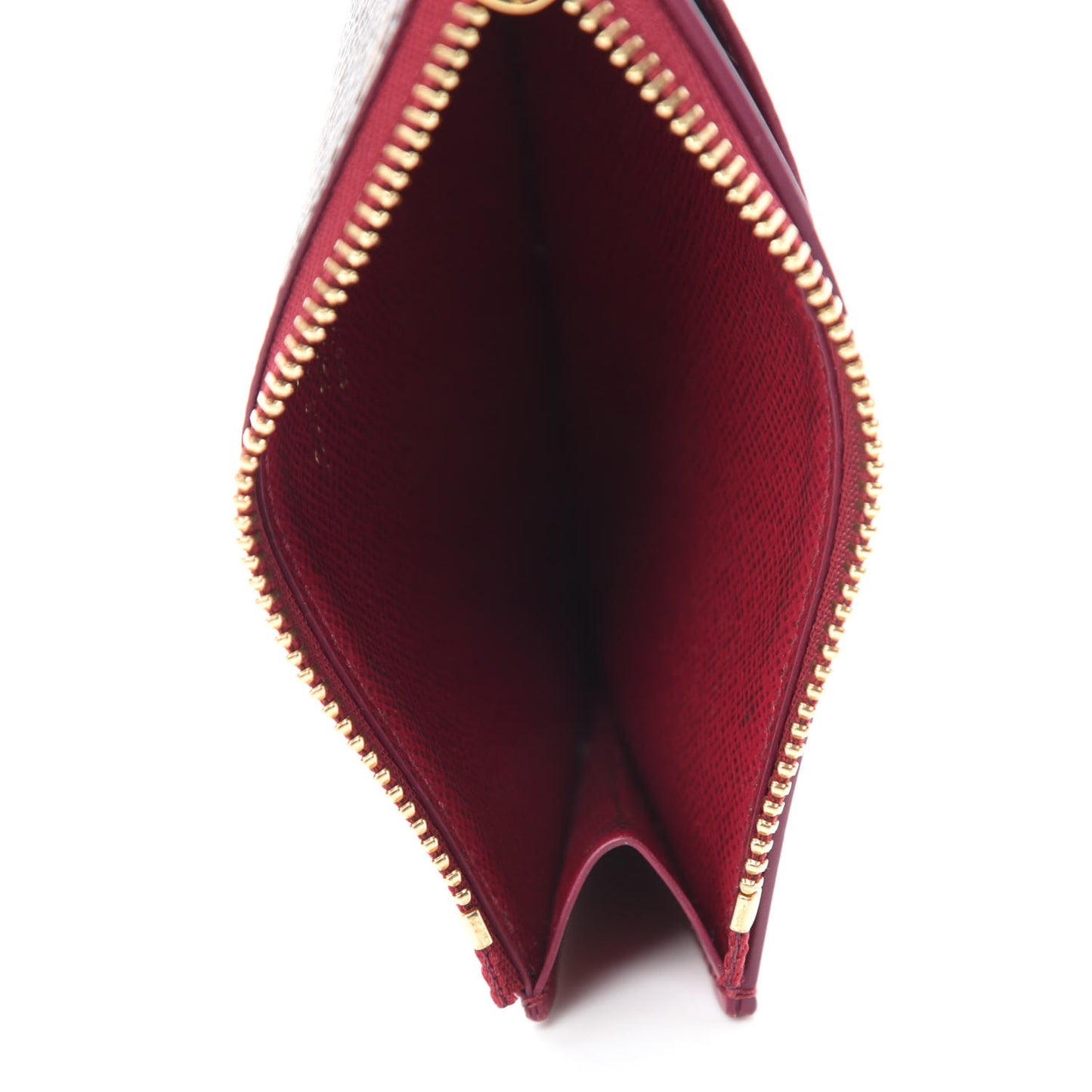 Monogram Zipped Card Holder Fuchsia