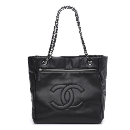 Chanel Soft Caviar Large Timeless CC Shopping Tote Black 1 of 14
