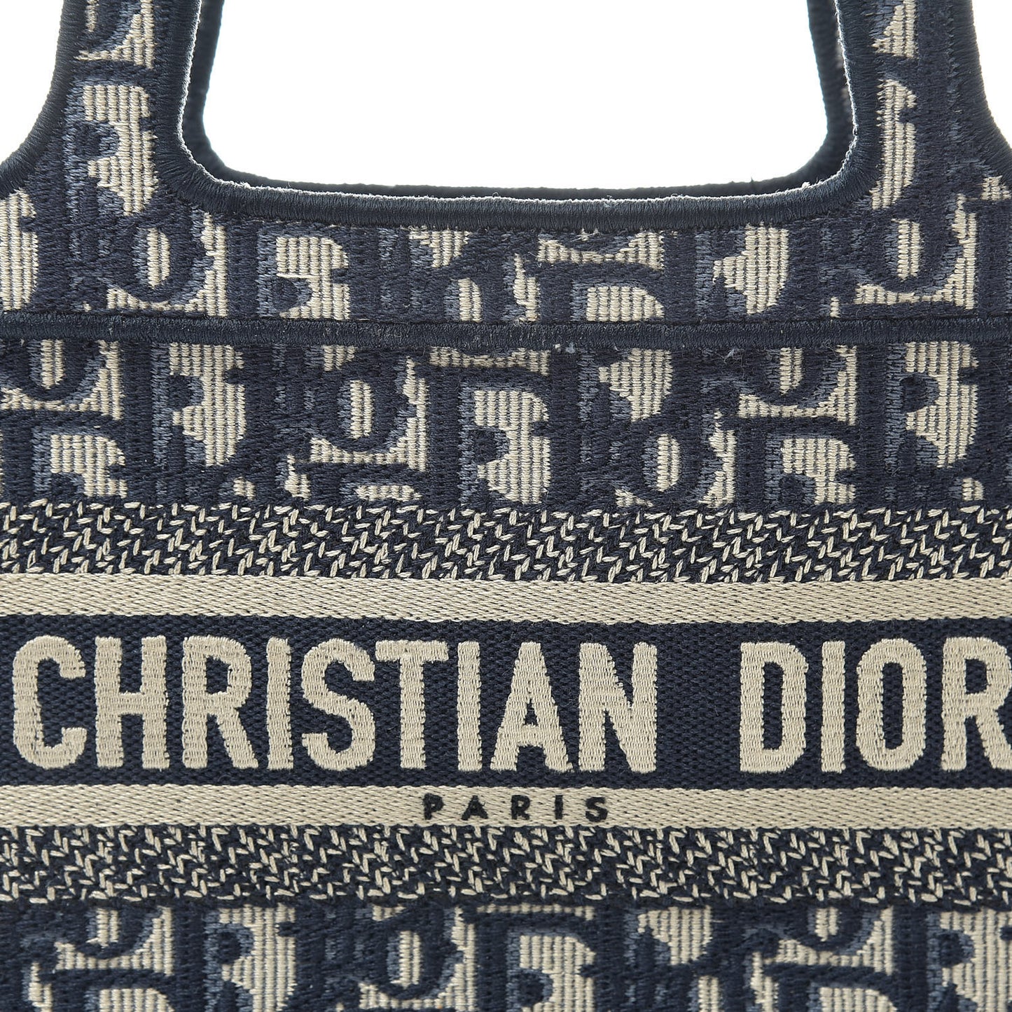 Oblique Mini Book Tote Blue Multicolor