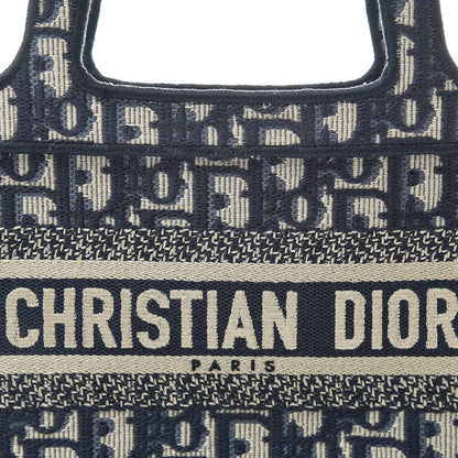 Christian Dior Oblique Mini Book Tote Blue Multicolor 8 of 11