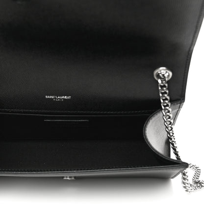 Saint Laurent Grain De Poudre Medium Classic Monogram Kate Tassel Satchel Black 5 of 10