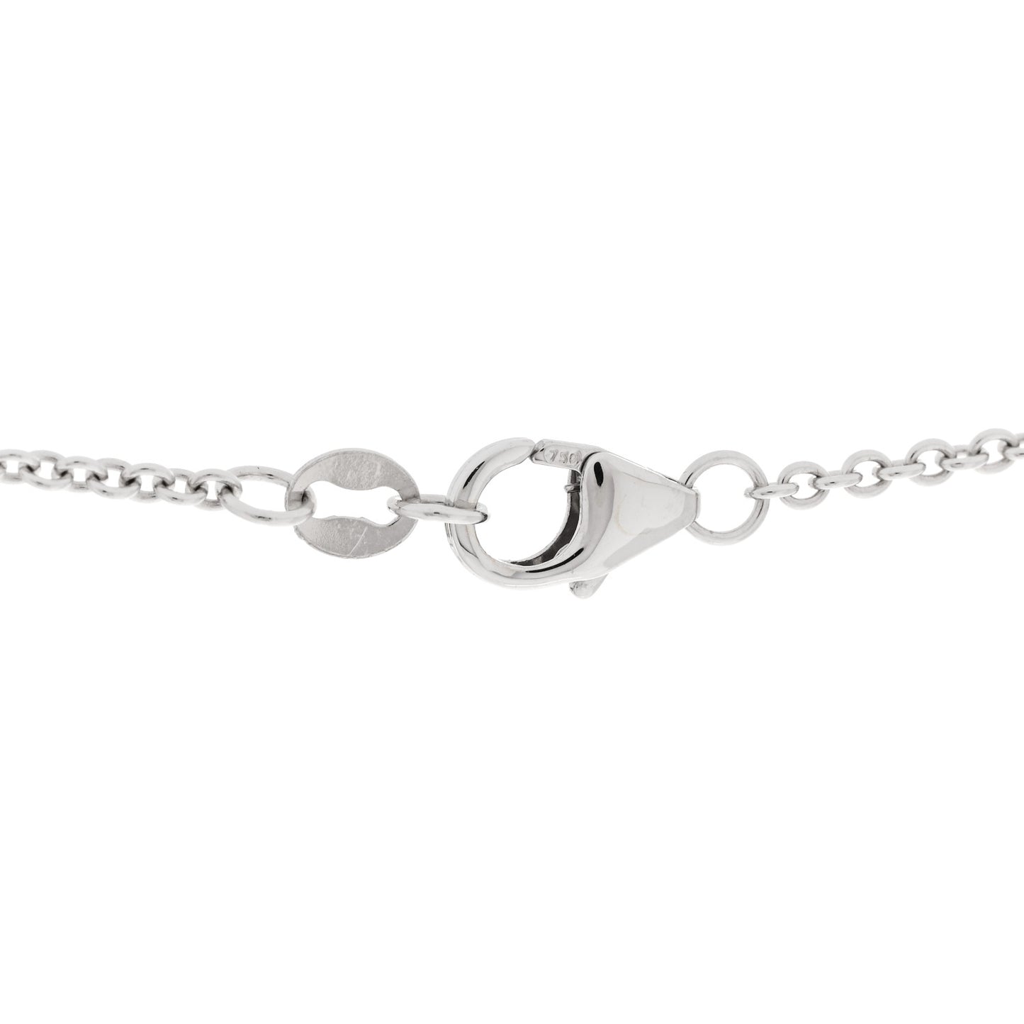 18K White Gold Diamond Akoya Cultured Pearl 8mm Morning Dew Pendant Necklace