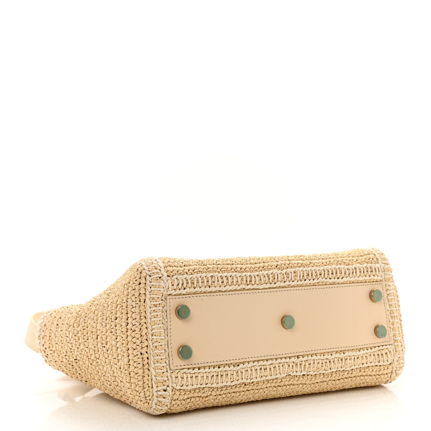 Raffia Baby Monogram Downtown Cabas Naturale