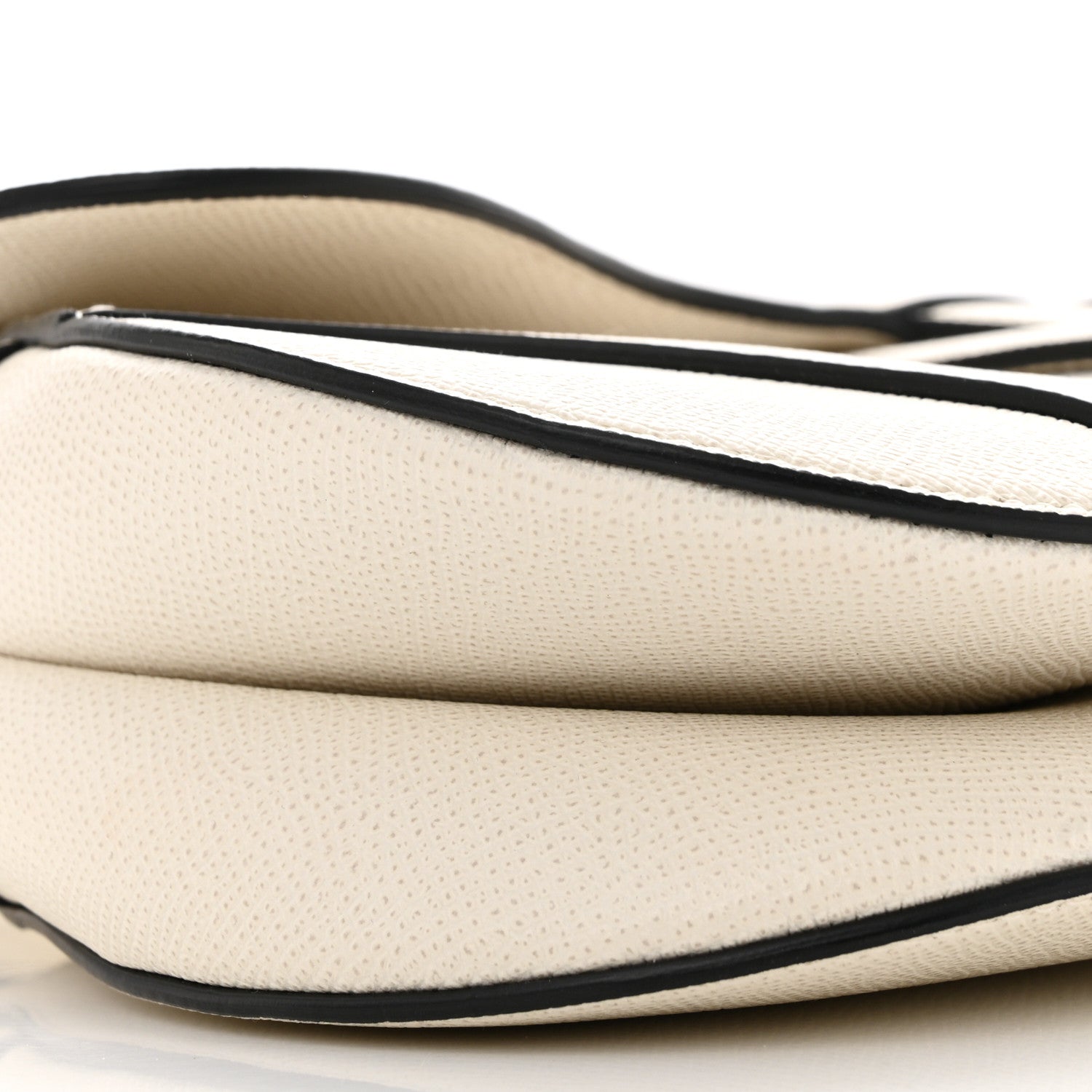 Christian Dior Grained Calfskin Saddle Bag With Strap Latte 9 of 10