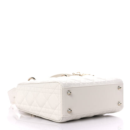 Christian Dior Lambskin Cannage Small Lady Dior White 4 of 9