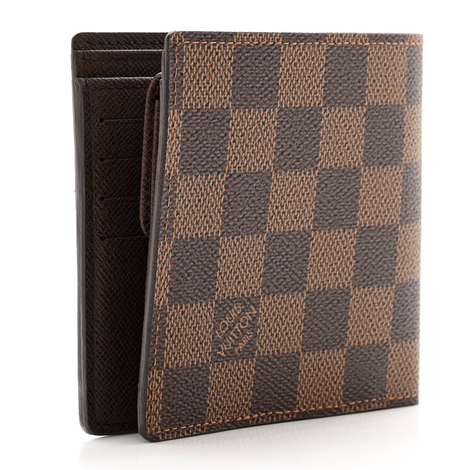 Louis Vuitton Damier Ebene Marco Wallet 3 of 7