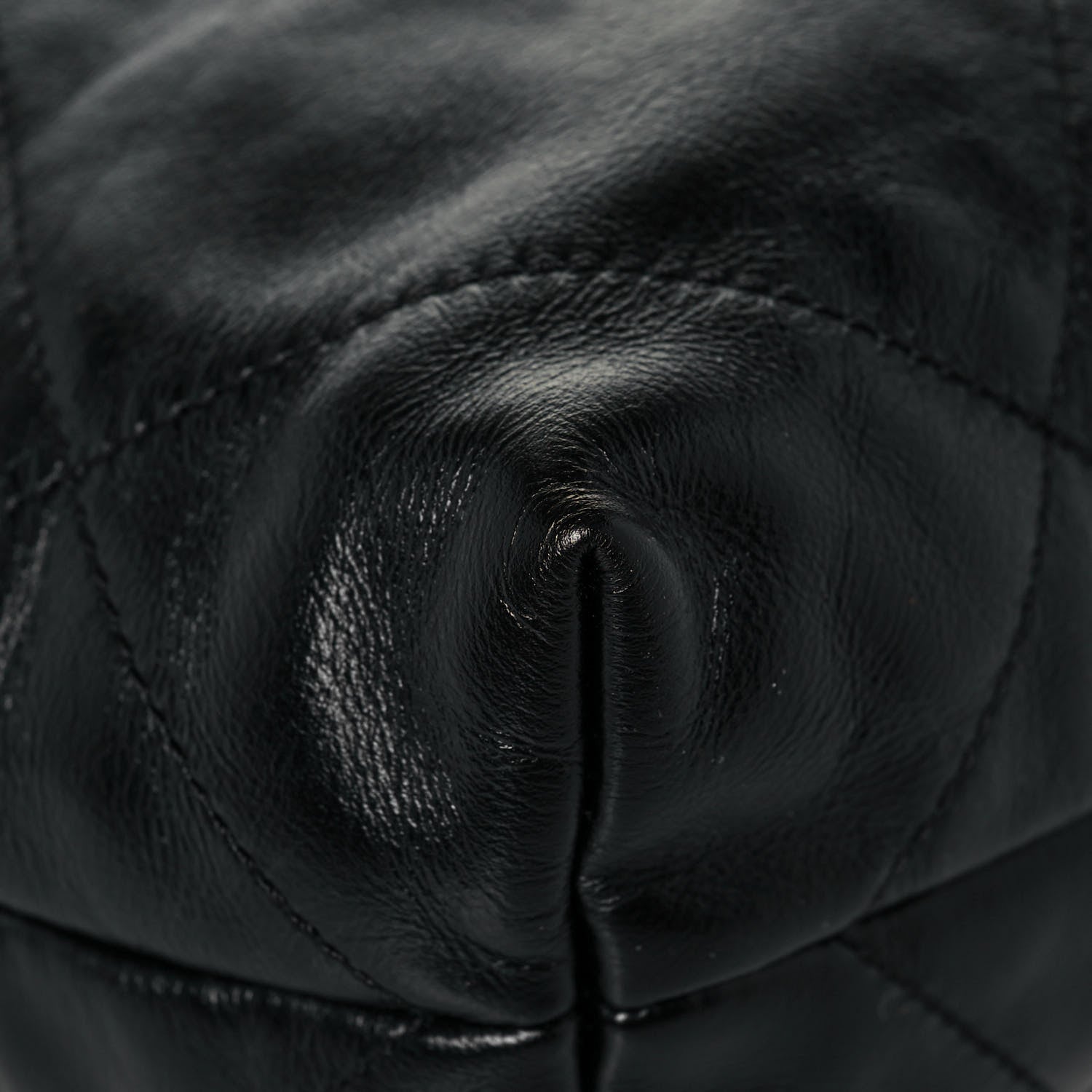 Chanel Shiny Calfskin Quilted Small Chanel 22 Black 9 of 12