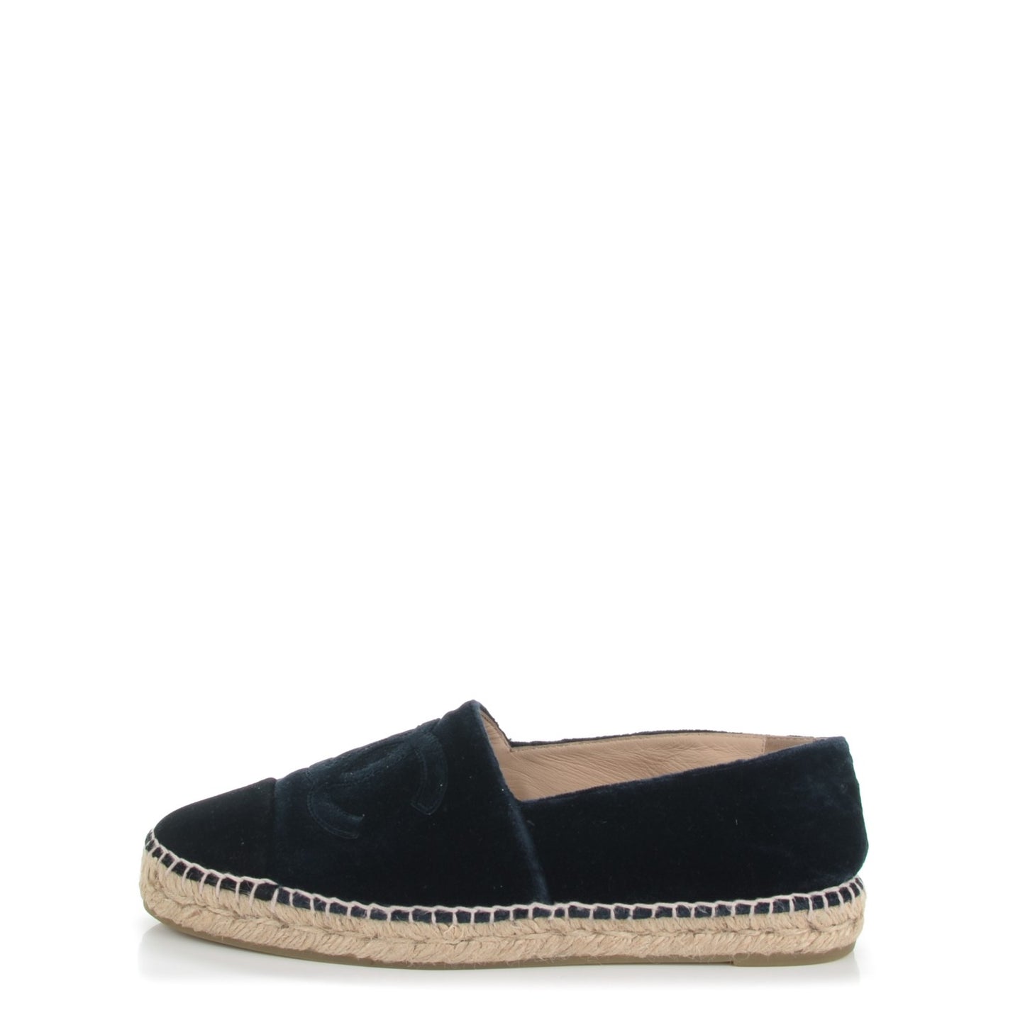 Velvet CC Espadrilles 40 Dark Navy Black