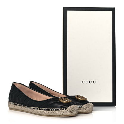 Gucci Nappa Matelasse GG Marmont Espadrilles 37 Black 11 of 11