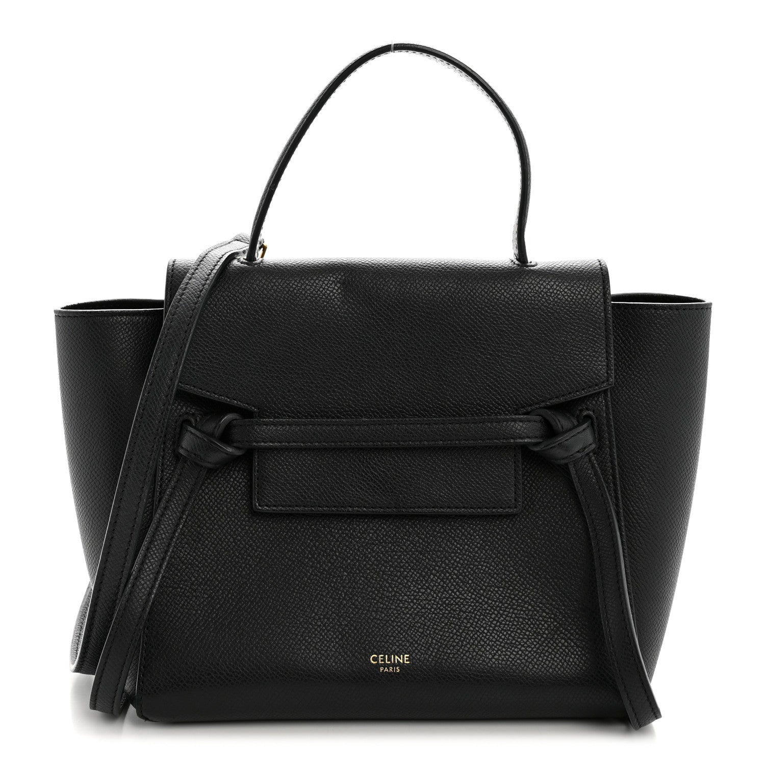 Celine Grained Calfskin Nano Belt Bag Black 1 of 13