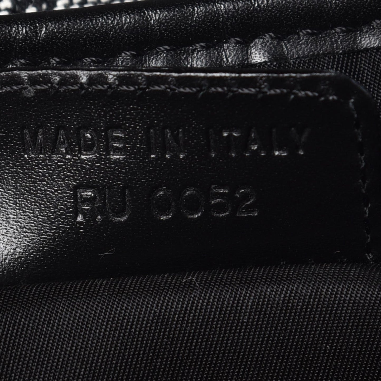 Monogram Saddle Bag Black