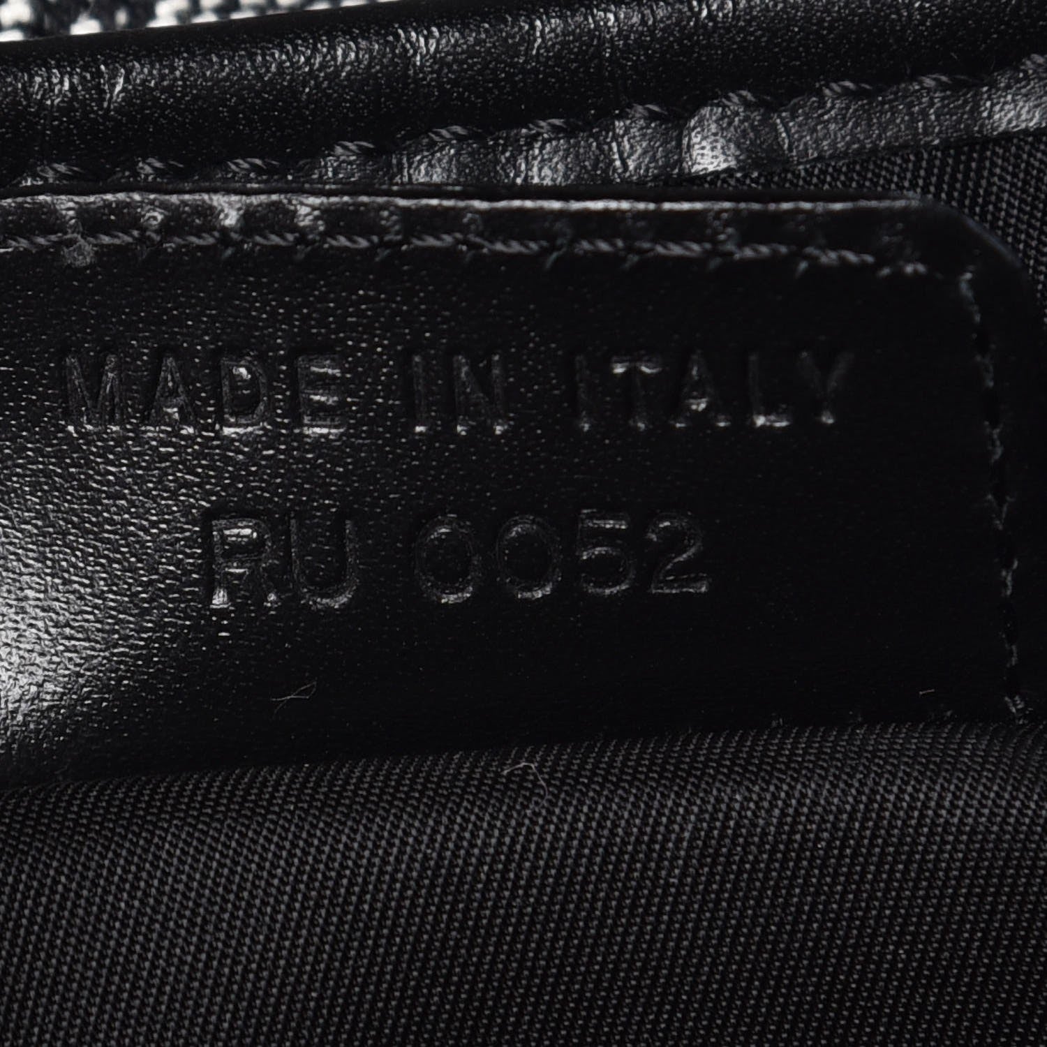Christian Dior Monogram Saddle Bag Black 7 of 7