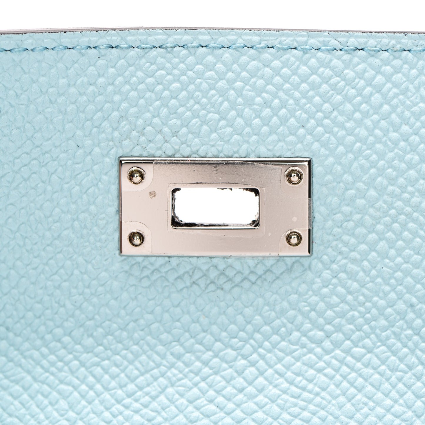 Epsom Kelly Longue Wallet Bleu Zephyr