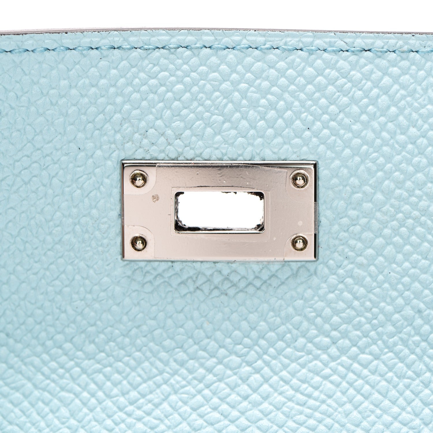 Hermes Epsom Kelly Longue Wallet Bleu Zephyr 14 of 16