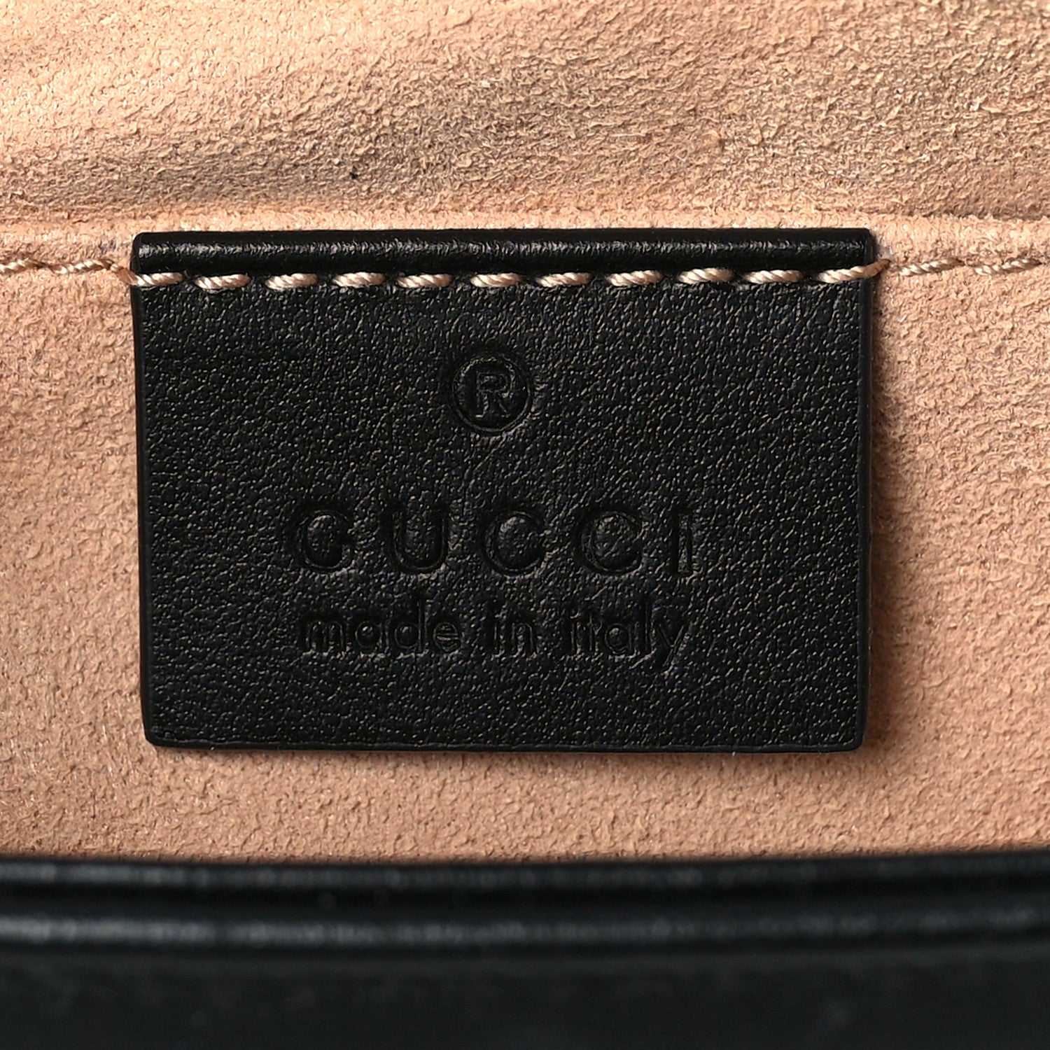 Gucci Calfskin Matelasse Mini GG Marmont Shoulder Bag Black 5 of 8