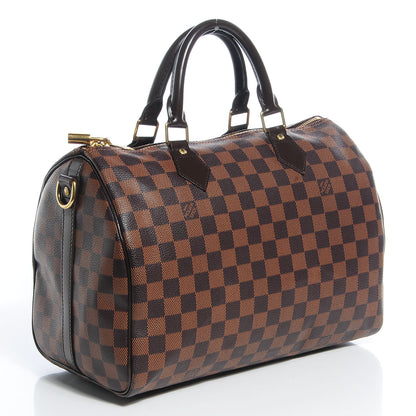 Louis Vuitton Damier Ebene Speedy Bandouliere 30 3 of 9