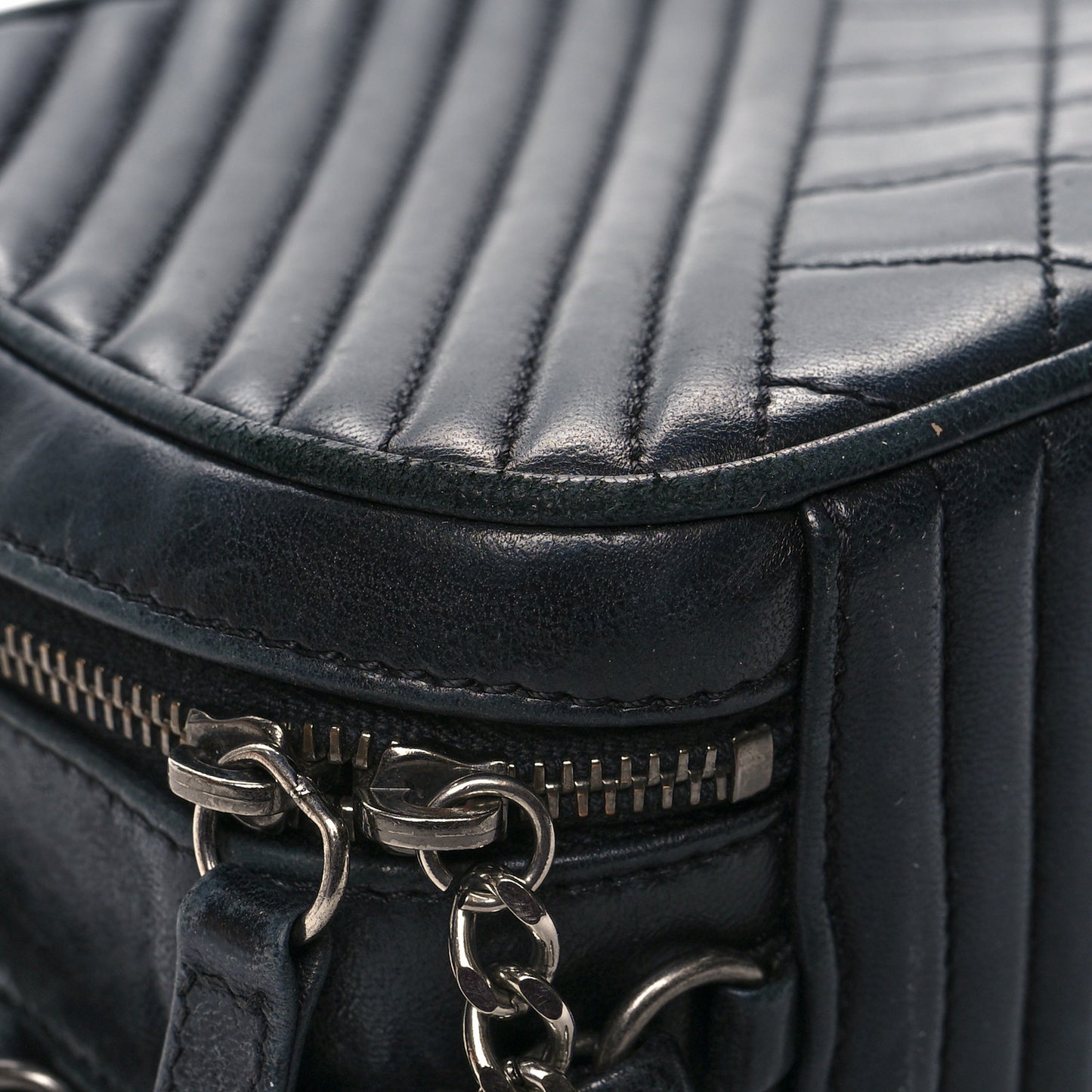 Lambskin Small Coco Boy Camera Case Black