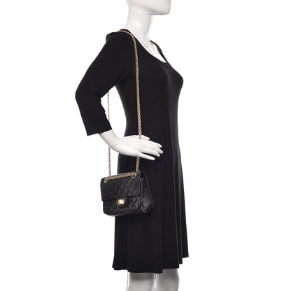 Chanel Aged Calfskin Quilted 2.55 Reissue Mini Flap Black 2 of 11