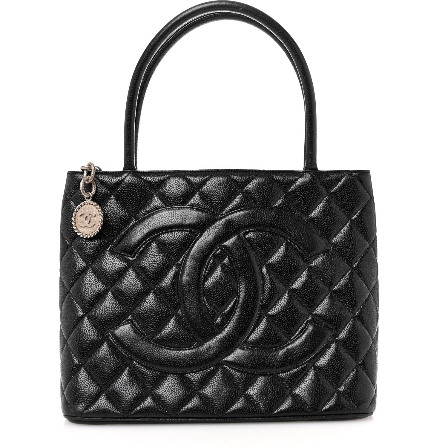 Chanel Caviar Quilted Medallion Tote Black 1 of 13