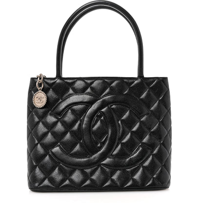 Chanel Caviar Quilted Medallion Tote Black 1 of 13