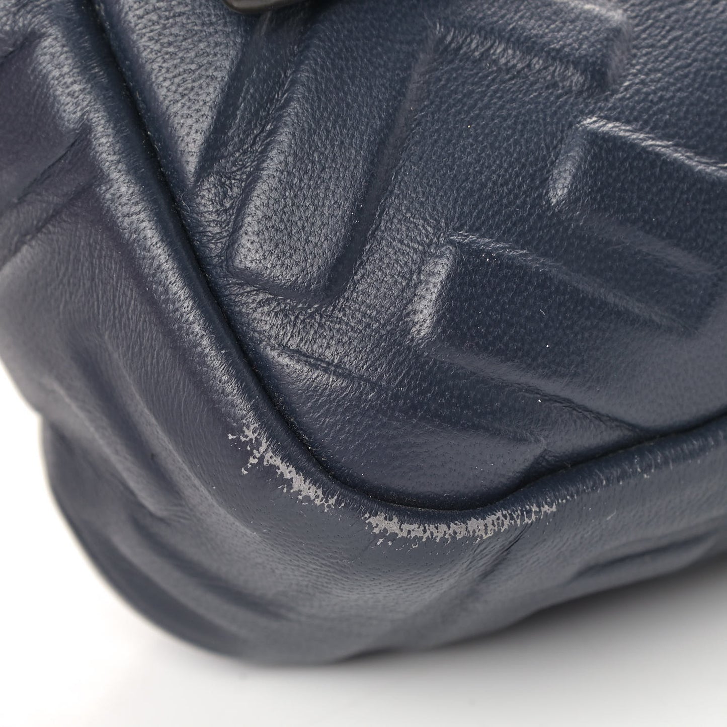 Nappa FF 1974 Embossed Large Baguette Midnight