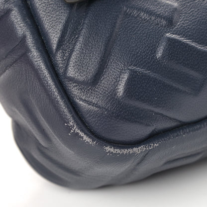Fendi Nappa FF 1974 Embossed Large Baguette Midnight 5 of 8