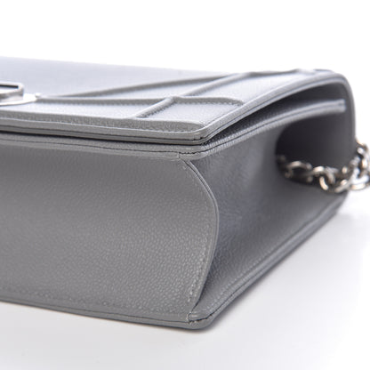 Christian Dior Grained Calfskin Medium Diorama Flap Bag Gris 10 of 11