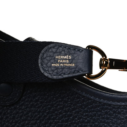 Hermes Taurillon Clemence Amazone Evelyne TPM Bleu Nuit Bleu Indigo 10 of 11