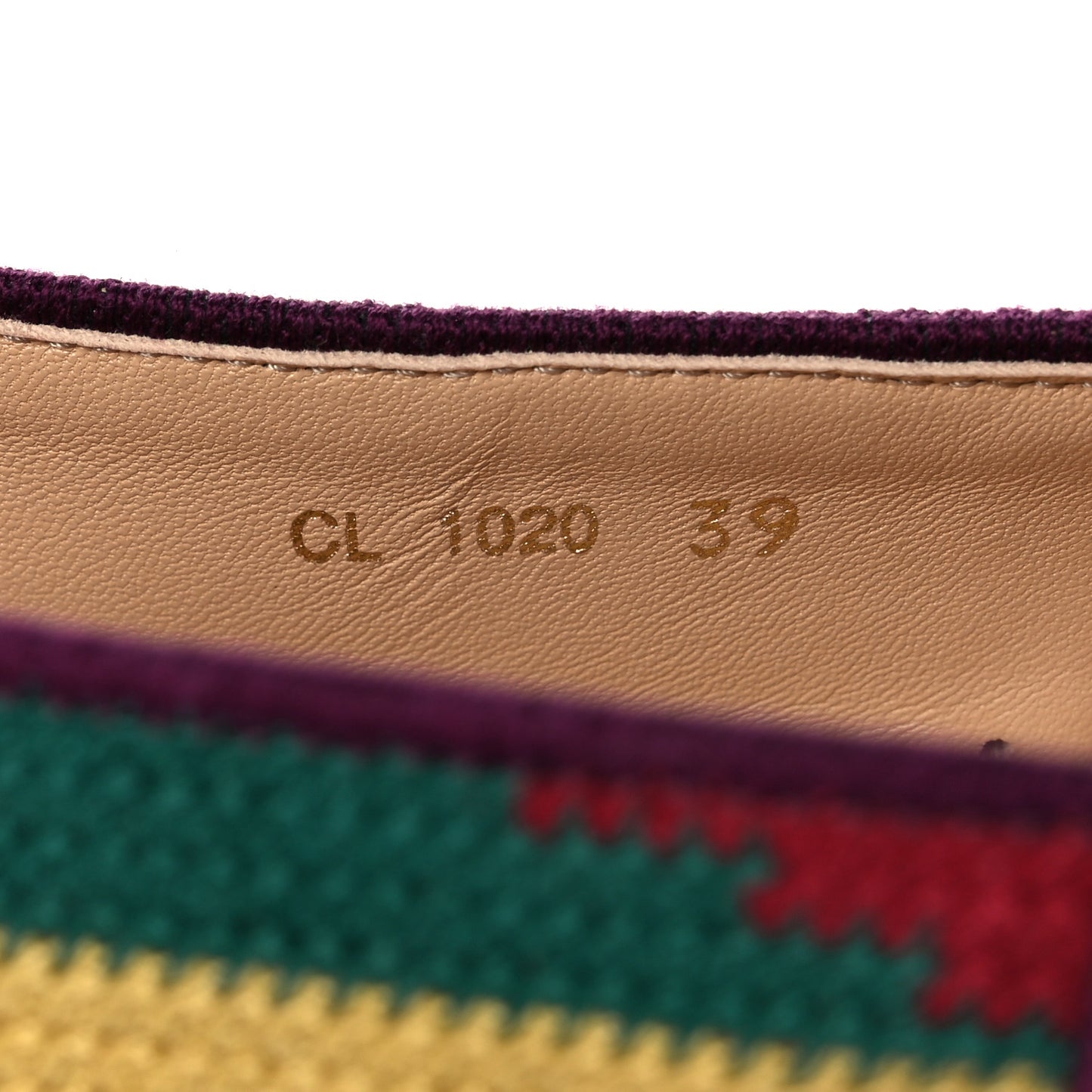 Cotton Embroidered Patchwork Granville Espadrille 39 Multicolor