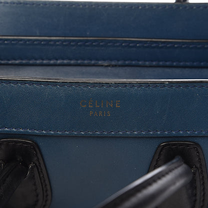 Celine Smooth Calfskin Nano Luggage Ocean Blue 11 of 19