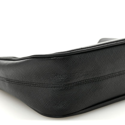 Prada Saffiano Lux Re-Edition 2005 Shoulder Bag Black 9 of 11