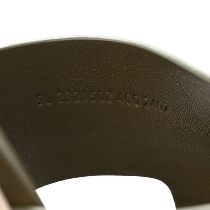 Hermes Suede Goatskin Cork Eze 30 Sandals  40 Vert Toundra 8 of 9