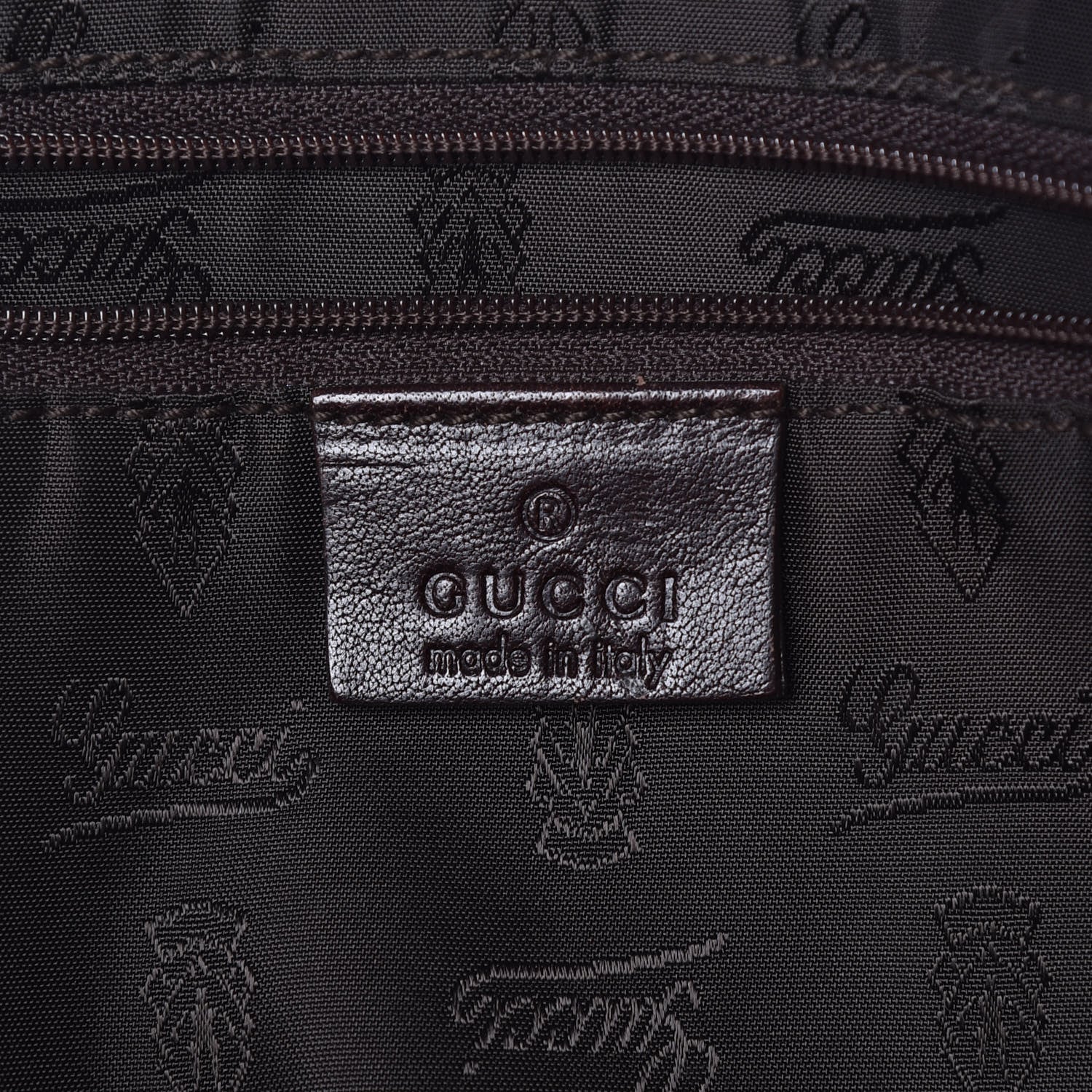 Gucci Crystal Monogram Large Duchessa Boston Dark Brown 6 of 13