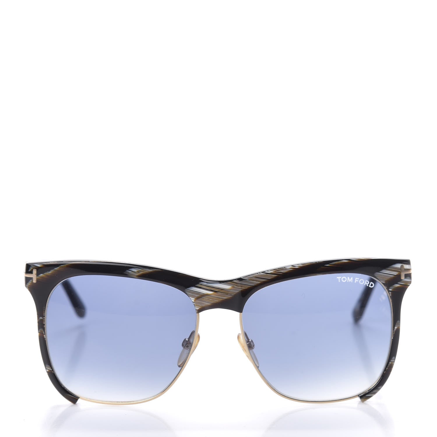 Tom Ford Thea Sunglasses TF366 Blue Brown Horn 2 of 8