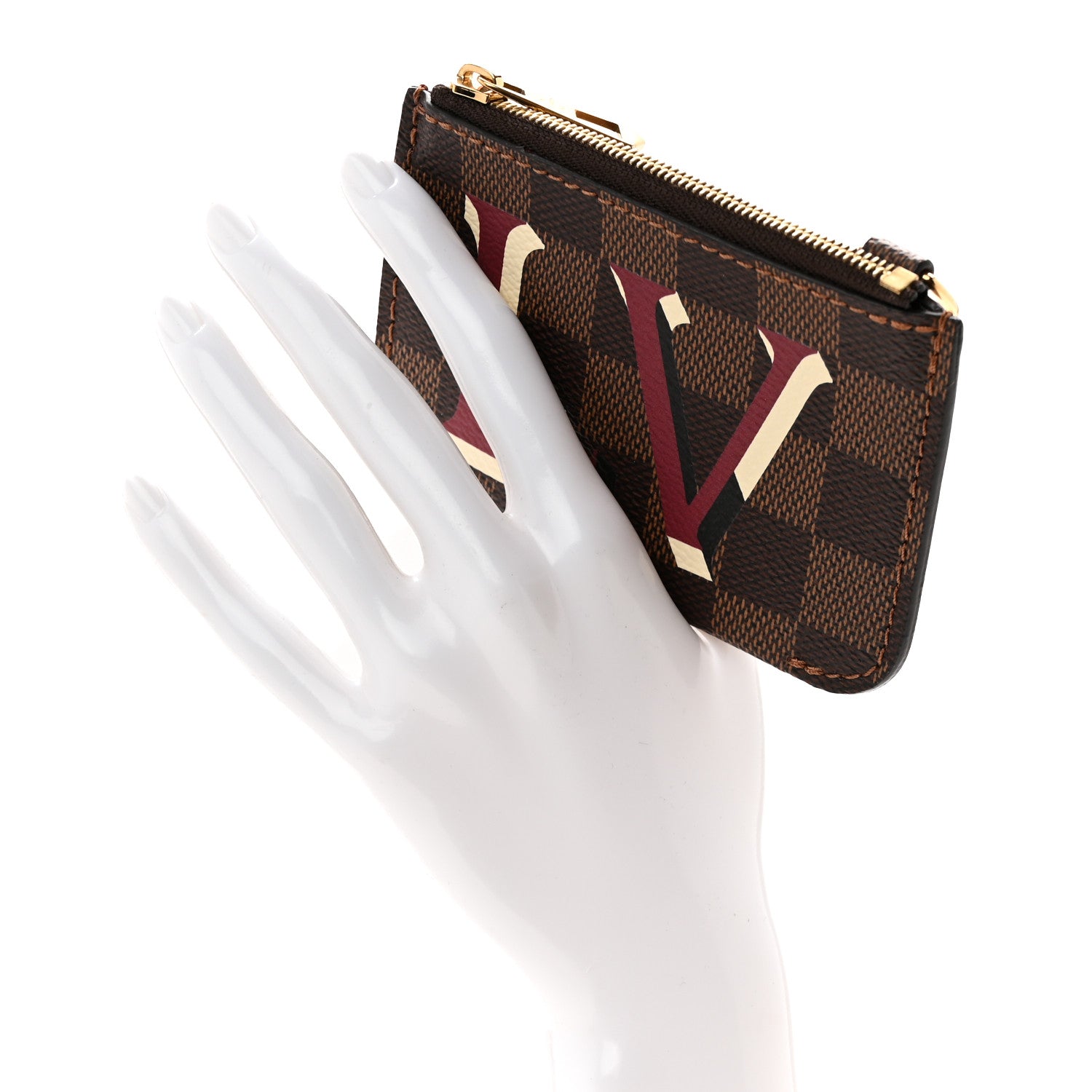 Louis Vuitton Damier Ebene Belmont Pochette Cherry Berry 2 of 7