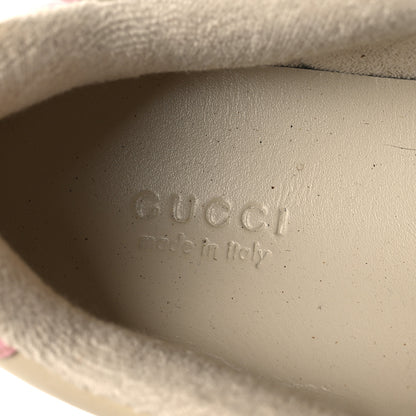 Gucci Calfskin GG Supreme Crystals Web Screener Sneakers 39 Beige Ebony Wild Rose 39 Beige Ebony Wild Rose 9 of 10