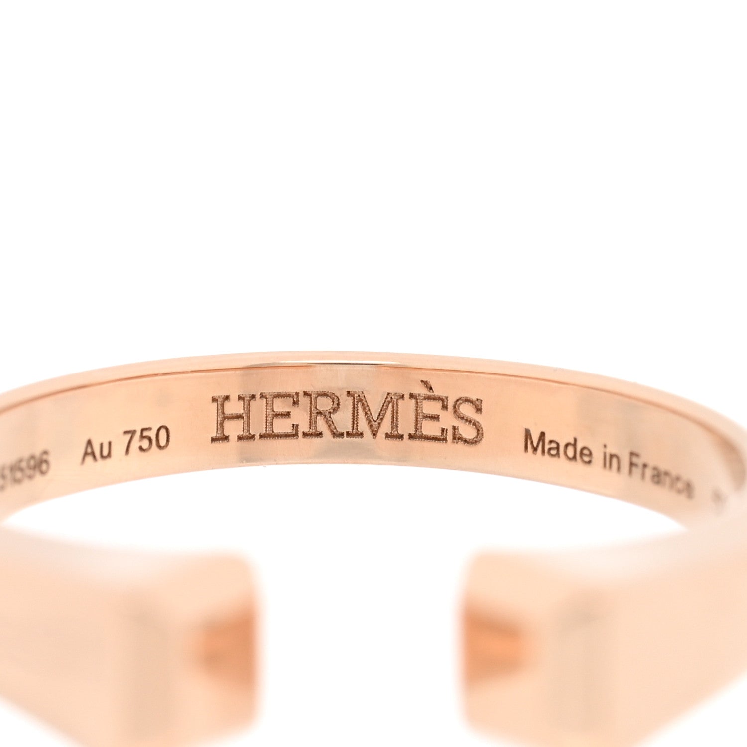 Hermes 18K Rose Gold PM Clou de Forge Ring 50 5.25 4 of 4