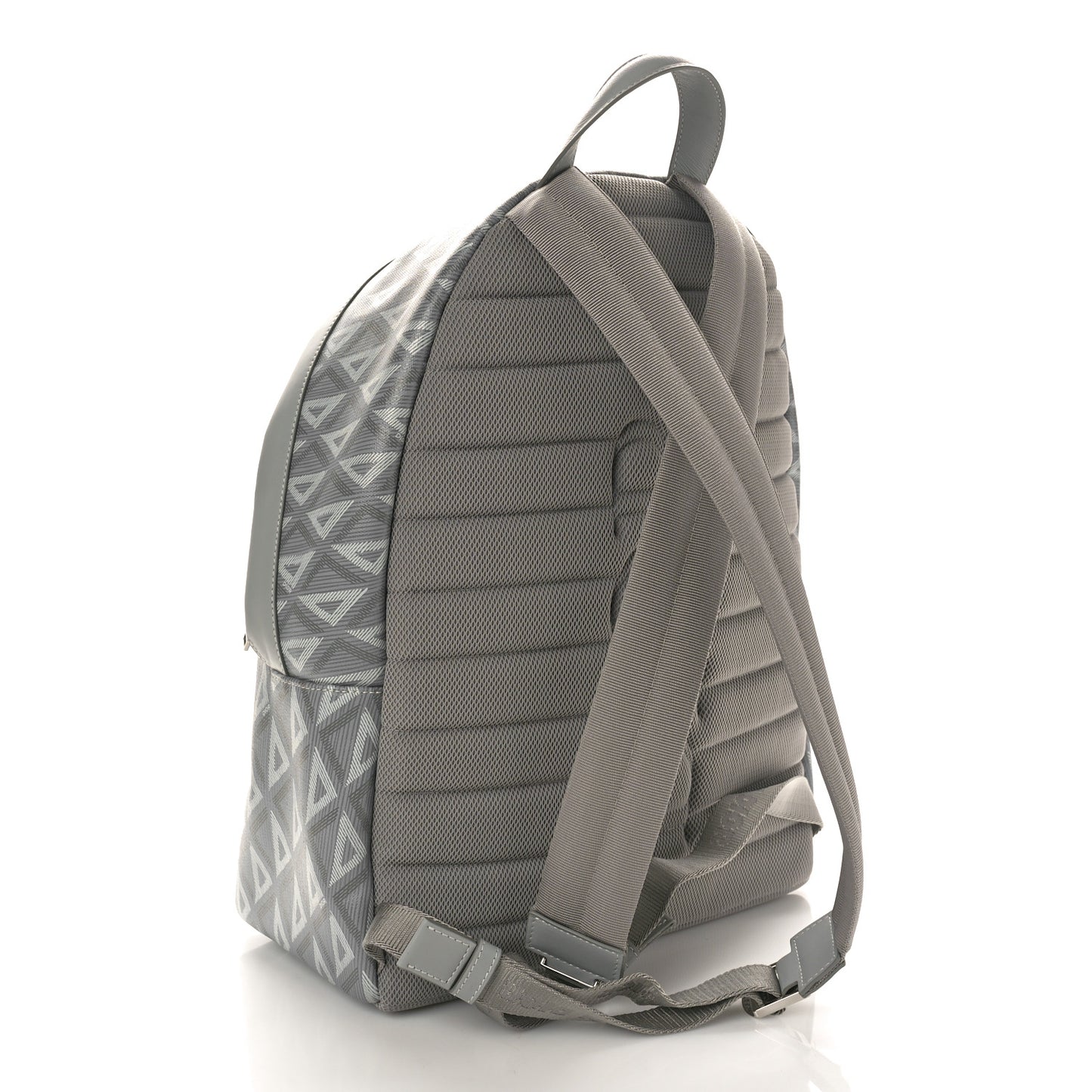 Coated Canvas CD Diamond Rider Zipped Backpack Gray
