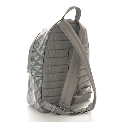 Christian Dior Coated Canvas CD Diamond Rider Zipped Backpack Gray 2 of 9