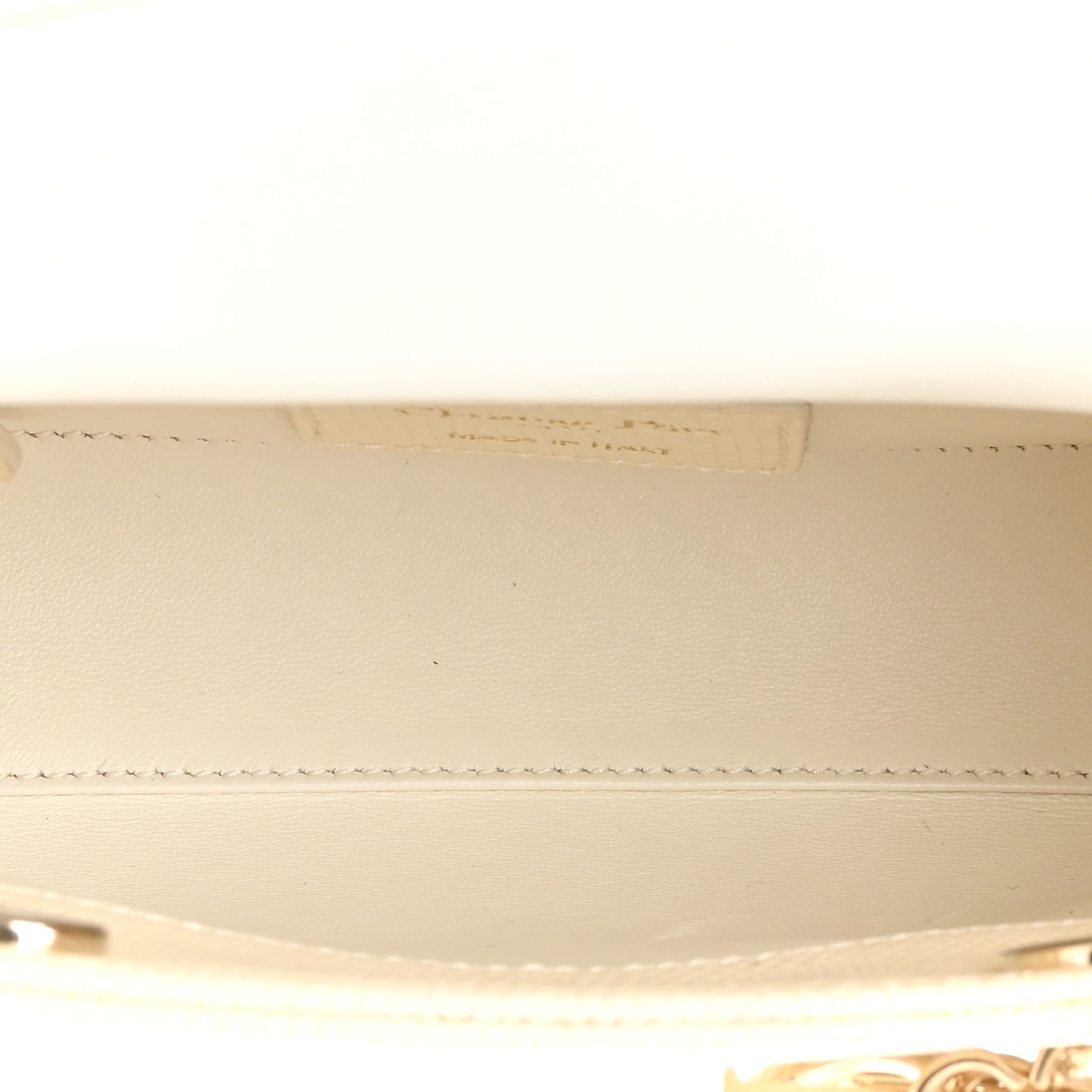 Christian Dior Lizard Mini Lady Dior White 5 of 10