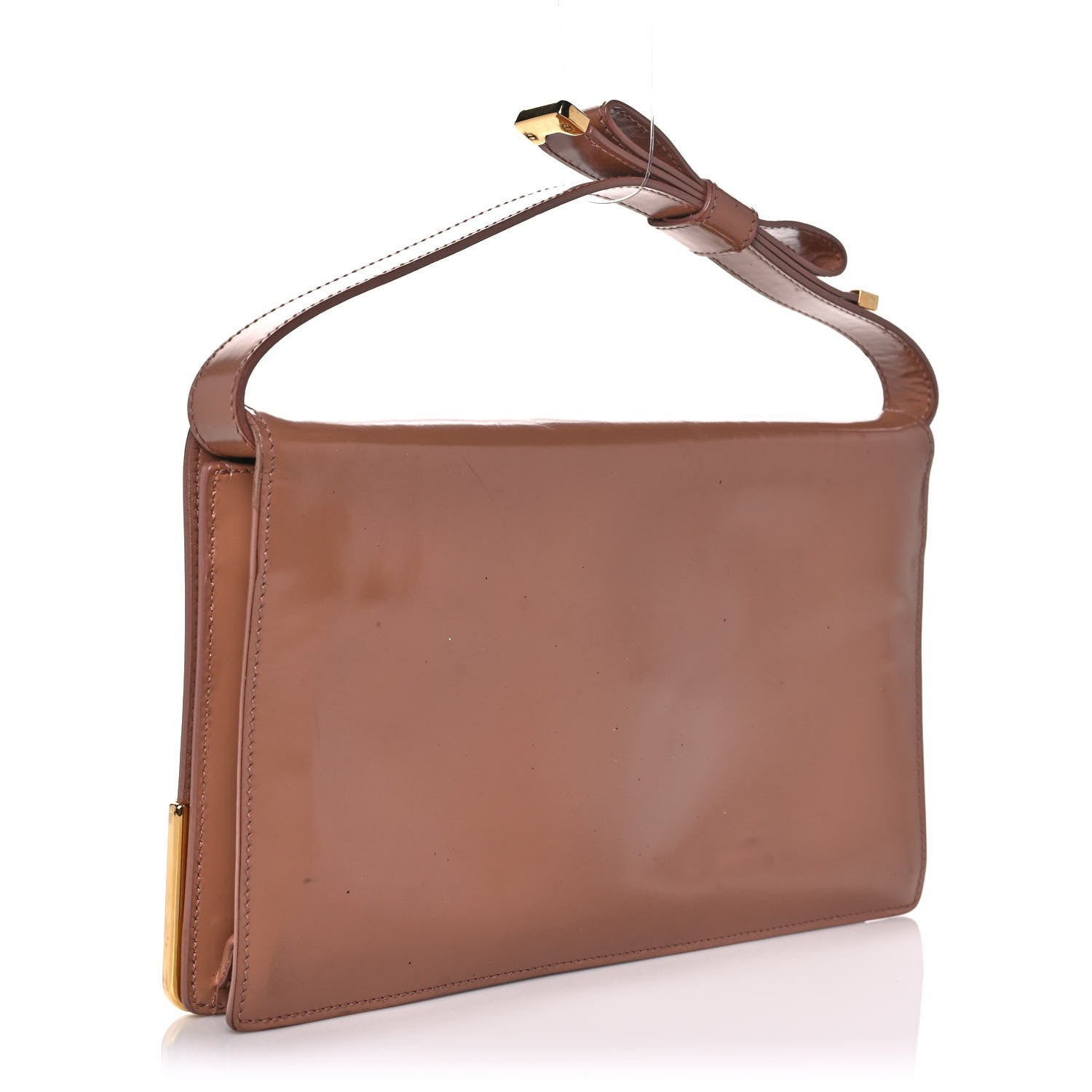 Prada Spazzolato Neiman Marcus Pochette Nudo 3 of 11