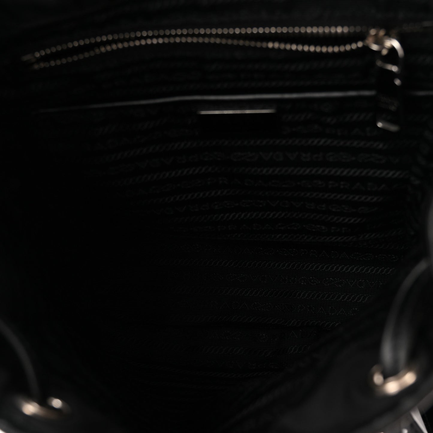 Tessuto Nylon Soft Calfskin Small Backpack Black