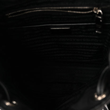Prada Tessuto Nylon Soft Calfskin Small Backpack Black 5 of 9