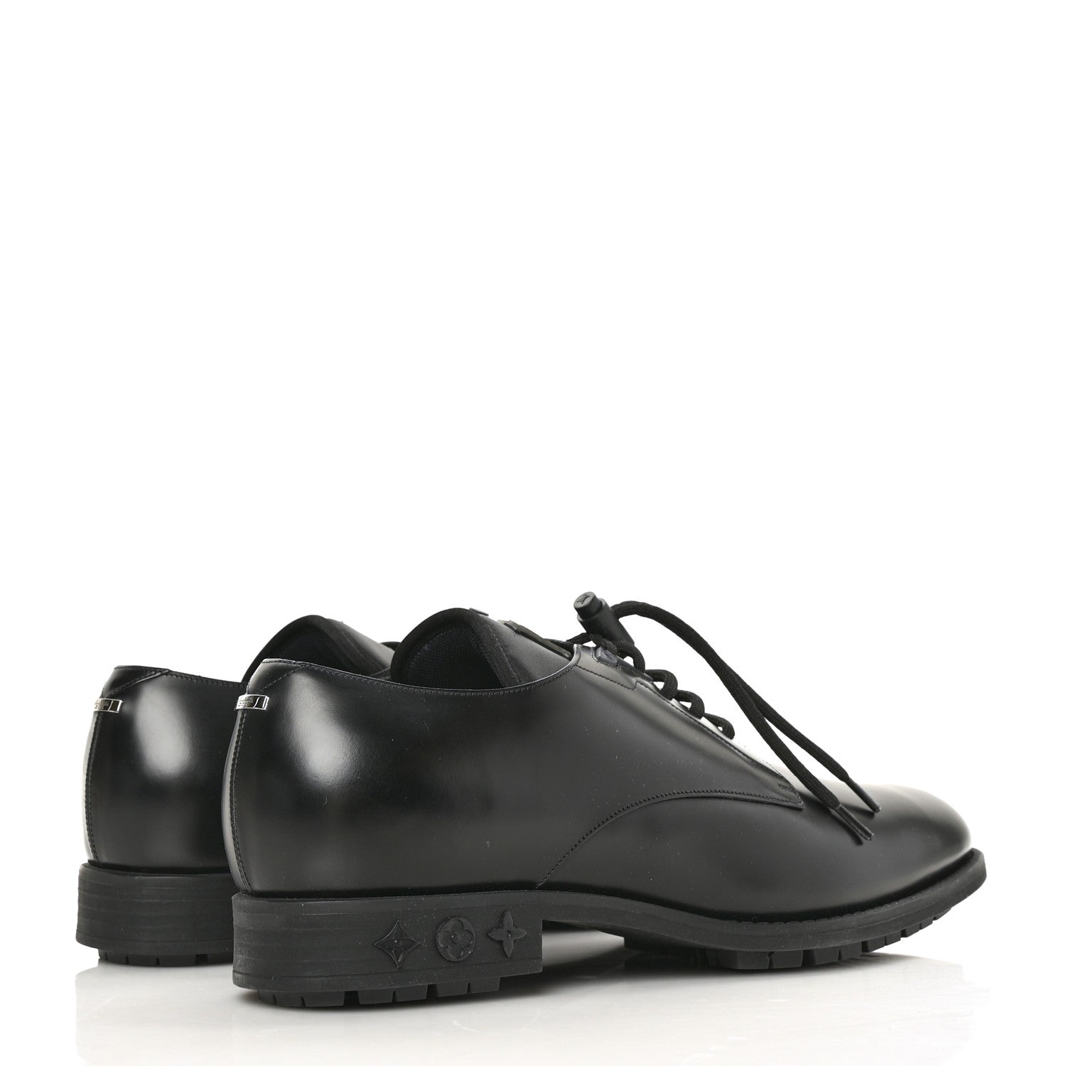 Louis Vuitton Calfskin Mens Formal Derby Shoes 9.5 Black 4 of 9