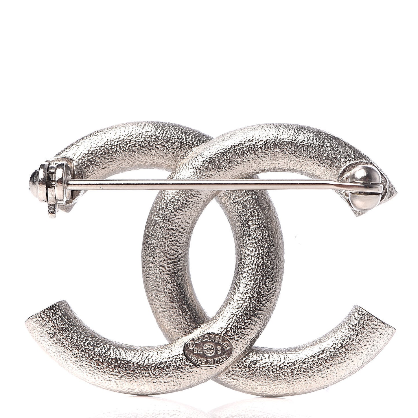 Crystal CC Brooch Silver
