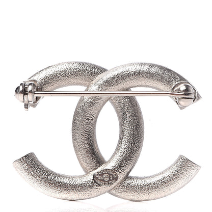 Chanel Crystal CC Brooch Silver 3 of 5
