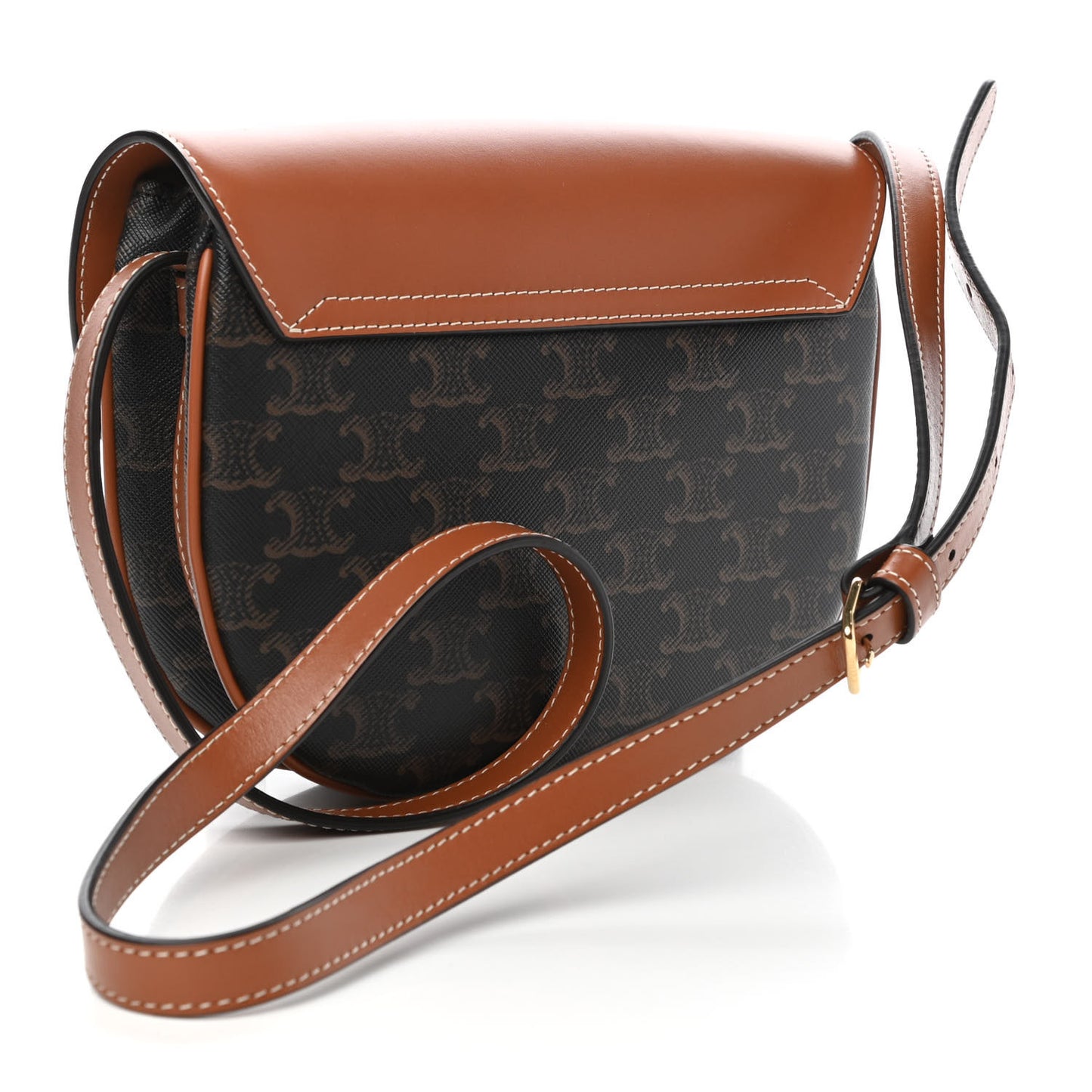 Calfskin Triomphe Besace Tan