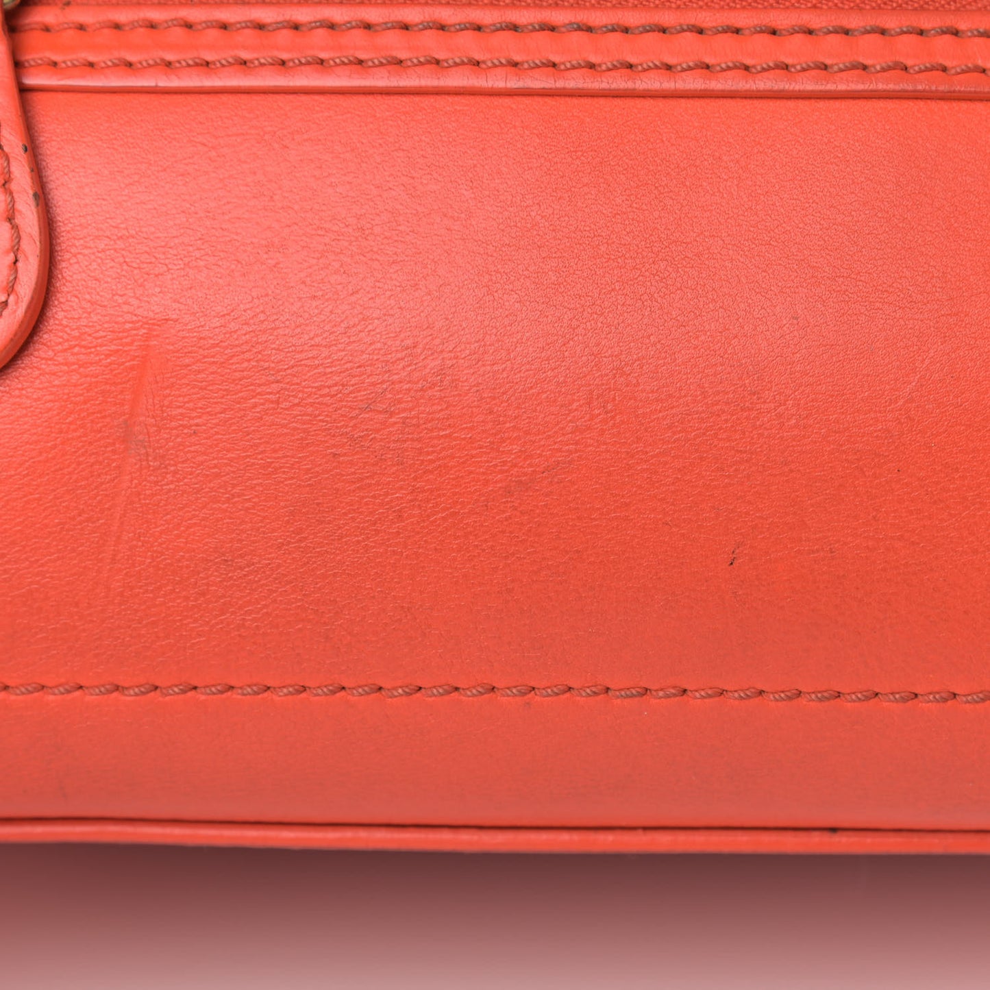 Smooth Calfskin Micro Luggage Bright Orange