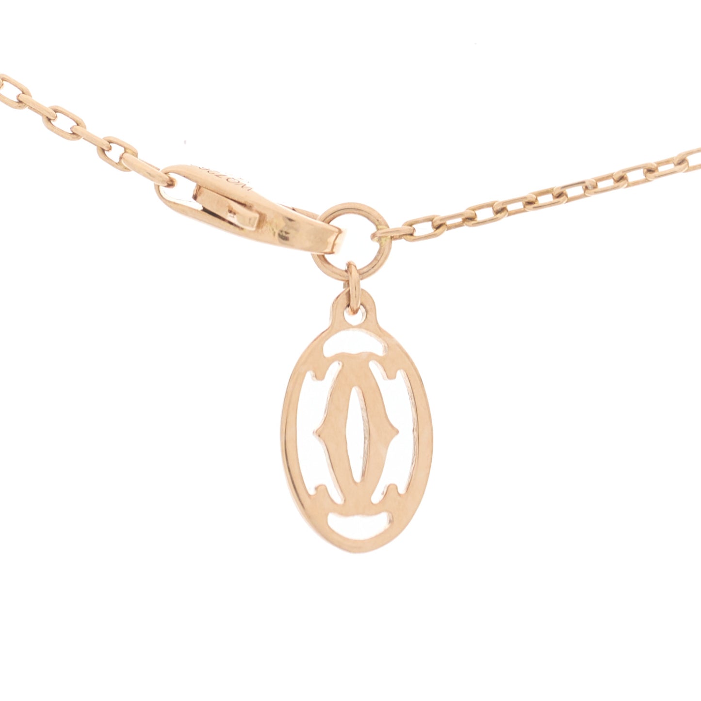 18K Pink Gold Diamond SM D'Amour Pendant Necklace